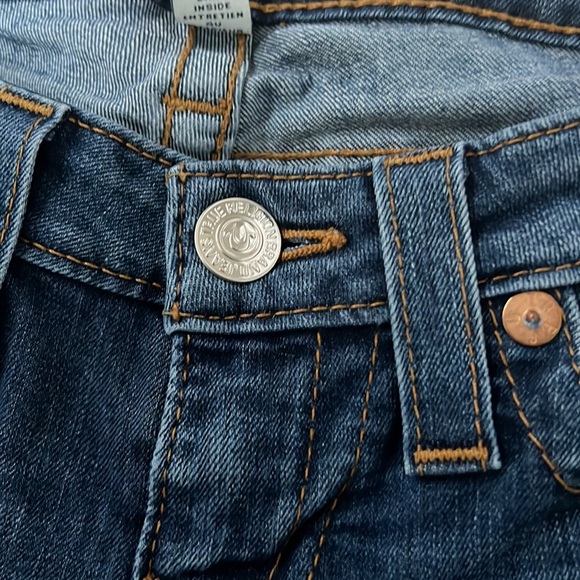 True Religion World Tour Section Skinny Low Waist Skinny Denim Jeans Size 27 Y2K - Picture 11 of 15